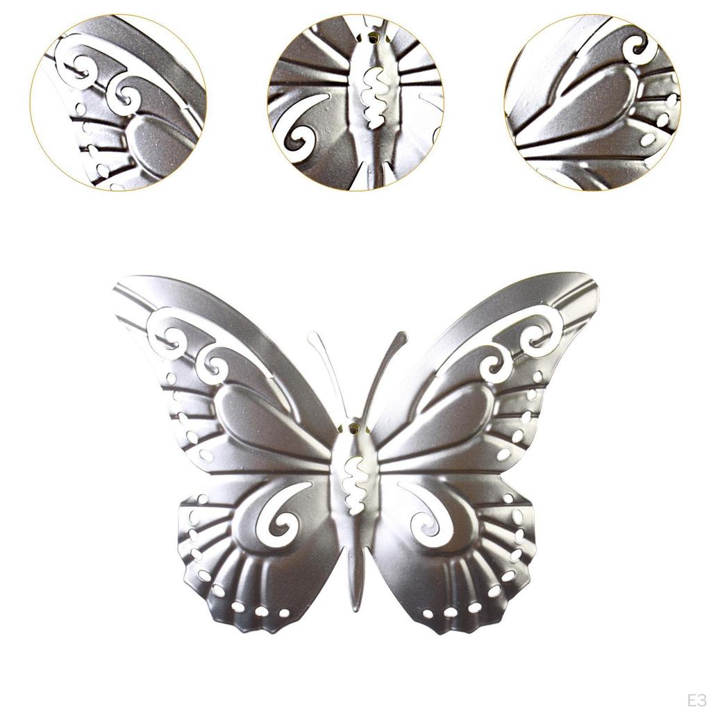 3D Metal Butterfly Decor for Courtyard And Yard, Wall Hanging Sculpture