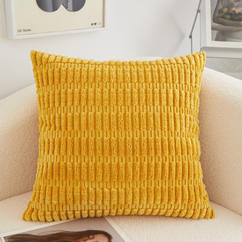 Polyester Short Plush Core Sofa Pillow Light Luxury High-end Cushion Bedside Pillow