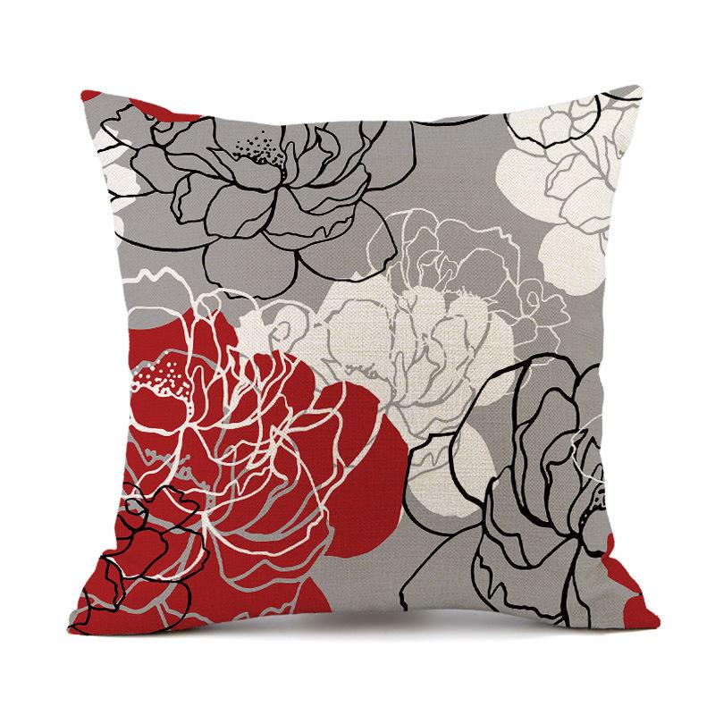 Outdoor Waterproof Cushion Cover 45X45 Floral Pillowcover Decorative Sofa Cushions Throw Pillows Pillowcase