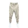 Pantalones informales para hombre, cintura elástica, botones, bragueta, pantalones largos, bolsillos, cierre de Color sólido, puños de cinta, pantalones de estilo deportivo de tenis
