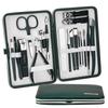 Green Manicure Set Nail Clippers Pedicure Kit  18 Pieces Large Nail Clipper Kit Custom Pedicure Kit Logo