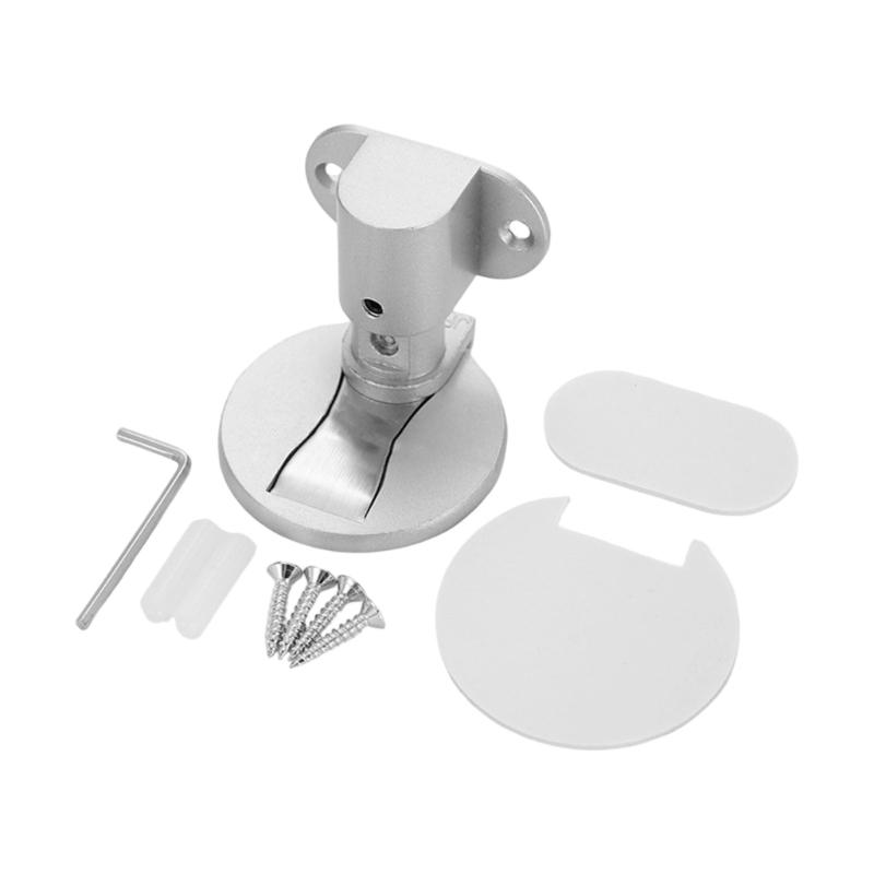 Adjustable Windproof Door Stoppers Strong Aluminum Ground Stoppers Noise Reducing for Home Office Door Security