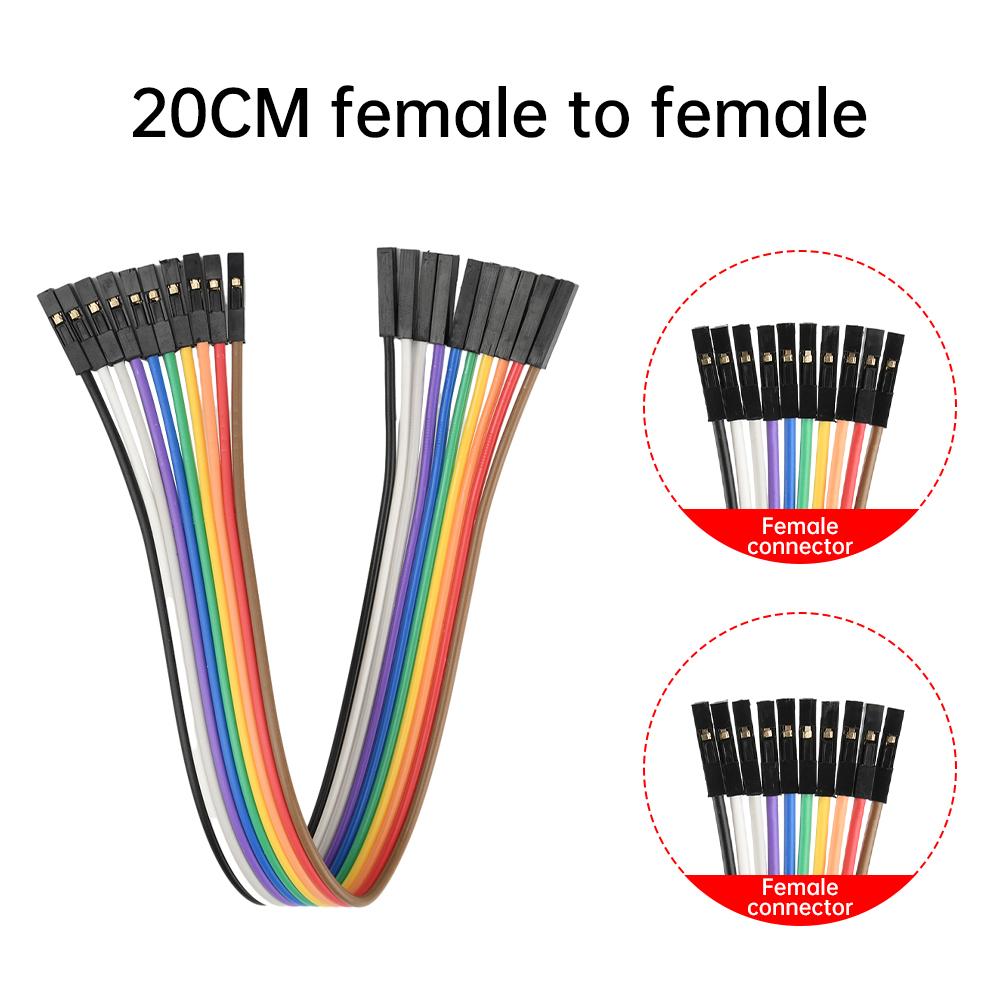 10PIN Pure Copper DuPont wire male to male,female to male,female to female,2.54 terminal connection wire 28core gold-plate cable