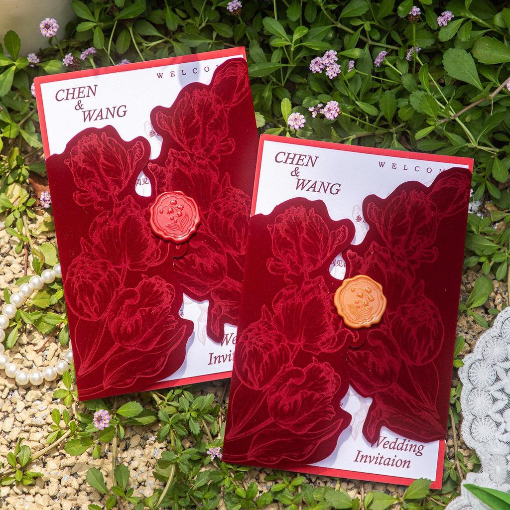 2025 Elegant French Wedding Invitation & Thank You Card Set