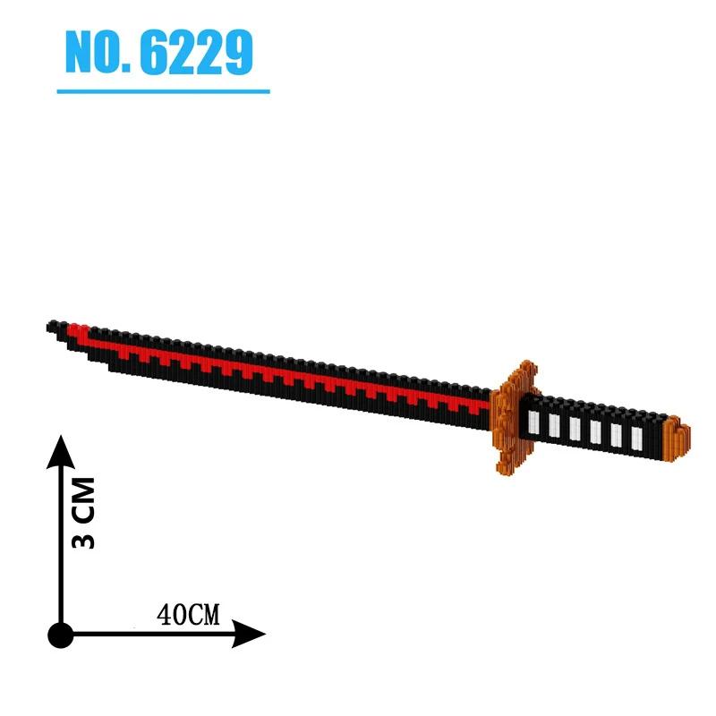 480Pcs Samurai Sword Construction Blocks Ninja Blade Katana Japanese Anime Butterfly Nichirin Knife Blocks Toy Sets For Kids Adult
