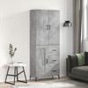 Highboard Concrete Grey 69.5 x 34 x 180 cm Particleboard
