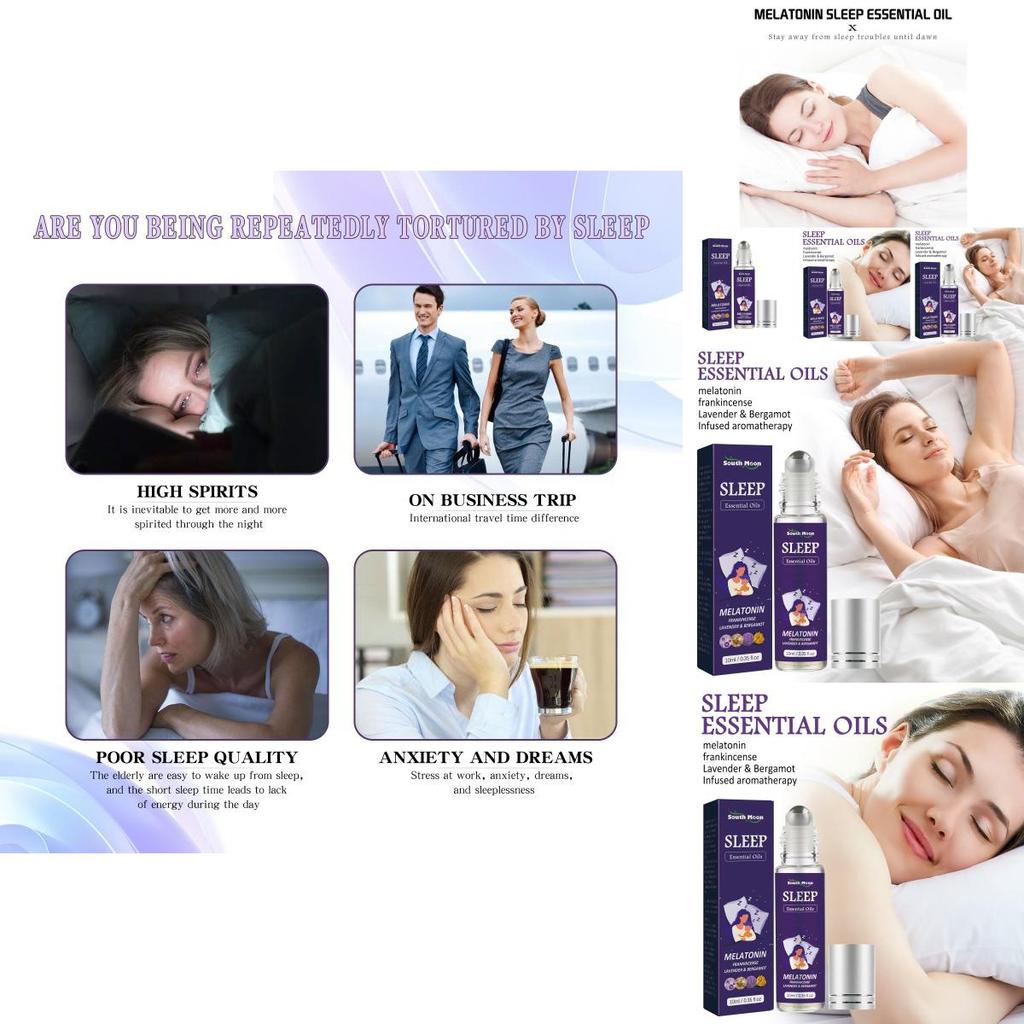 South Moon Schlaf Roll-on Ätherisches Öl Zur Entspannung Und Linderung Von Angstzuständen Mit Natürlichen Inhaltsstoffen