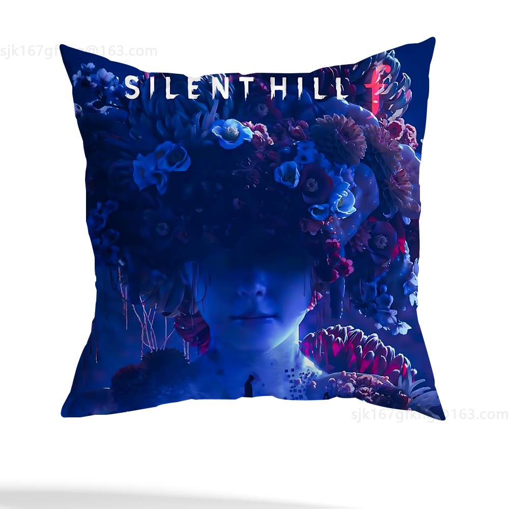 S-Silent Hill  pillowcase casual style decoration, suitable for home decoration (excluding pillow core)