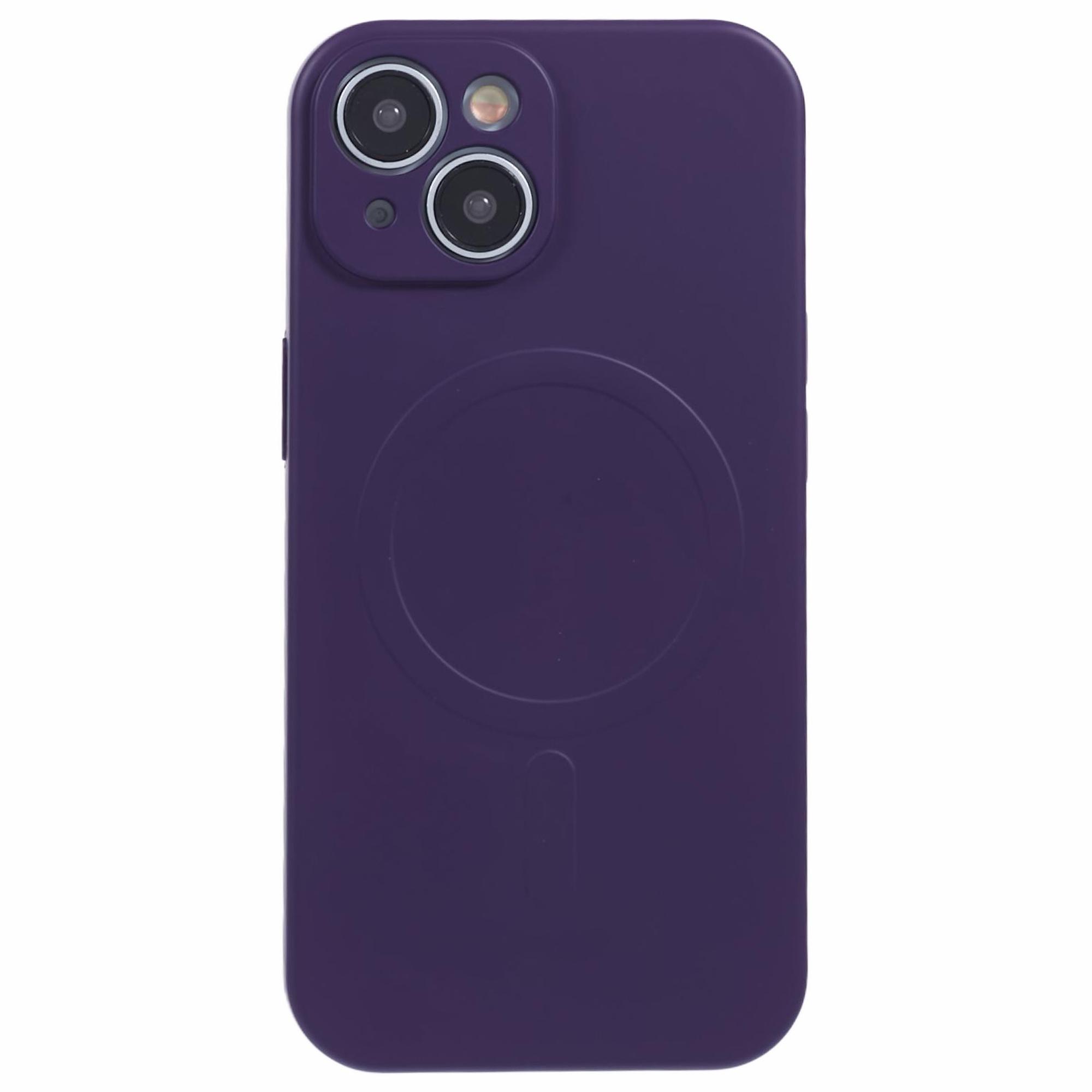 

For iPhone 14 Plus Case Compatible with MagSafe Shockproof Soft TPU Phone Cases Dark Purple