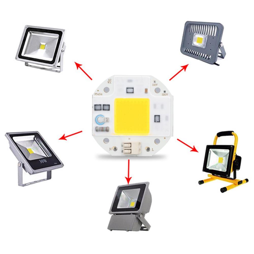 Aluminum Base COB Lamp Bead 110V COB LED Chip Durable COB Light Emitter  Home Office Garage Use