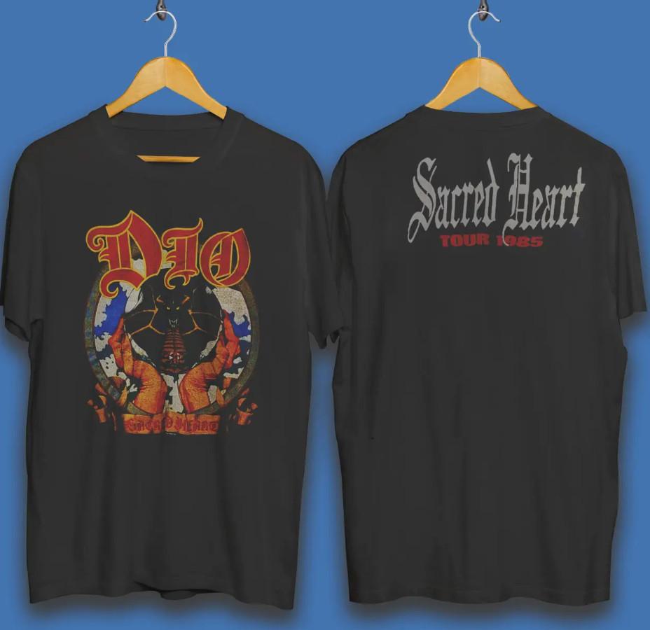 Vintage 80s Dio Sacred Heart Tour 1985 T-shirt size S-5XL XL