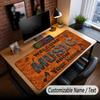 Music General Theme Custom Mouse Pad Personalized With Name Text Customized Desk Mat For Office Home Decor
