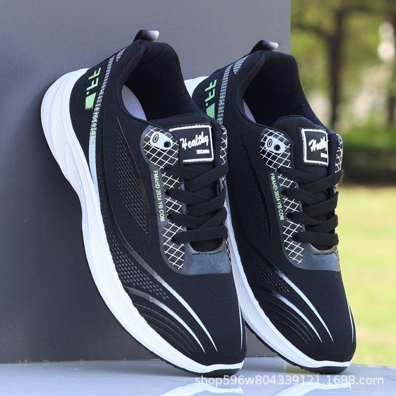 

Мужская обувь, летняя, новая, сетчатая, дышащая, повседневная, легкая, универсальная, мягкая подошва, дезодорирующая, спортивная обувь, модная обувь для бега 44