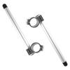 SZYUMO Sports Motorcycle 22mm CNC Cut Handlebar Tube Fork Clipons Mm 7/8" 33/35/37/41/43/45/48/50/51 (50mm, Silver)