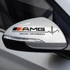2pcs Car Styling KK Car Rear Mirror Stickers Decals For Mercedes Benz A B C E S CLA GLA GLC GLB GLE ML R GLK Class AMG W205 C117 BD1