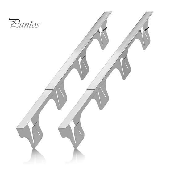 Kitchen Stove Gap Cover 2Pcs Stainless Steel Filler for Oven And Metal Side Protector Countertop Heat Resistant Counter Stovetop Guard Expandable
