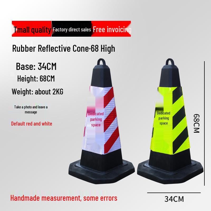 Reflective Traffic Cone Barrier - 70cm/90cm Construction Road Cylinder