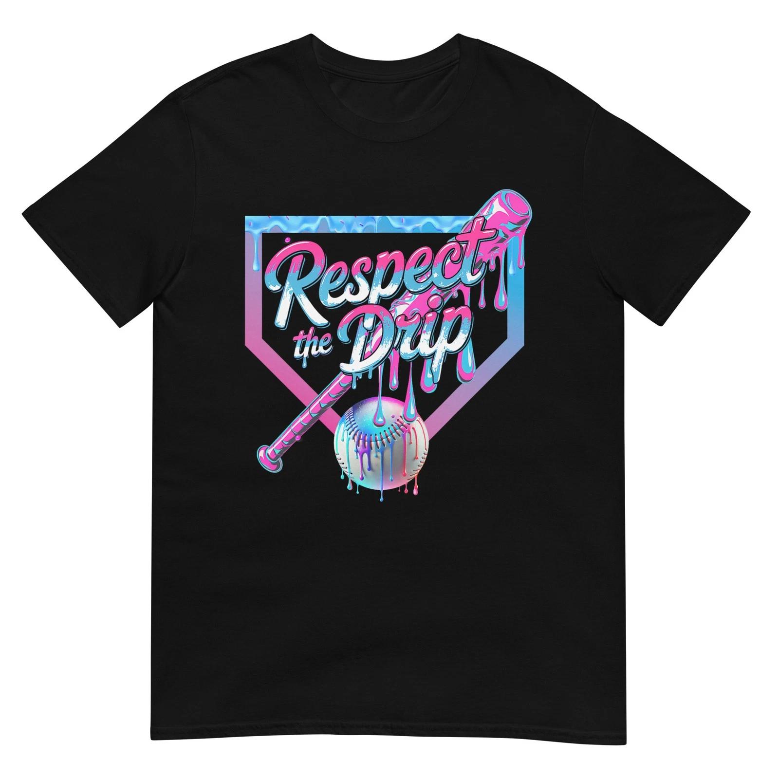 Baseball Drip for Boys Ice Cream Drip Youth Boys Baseball T-Shirt M