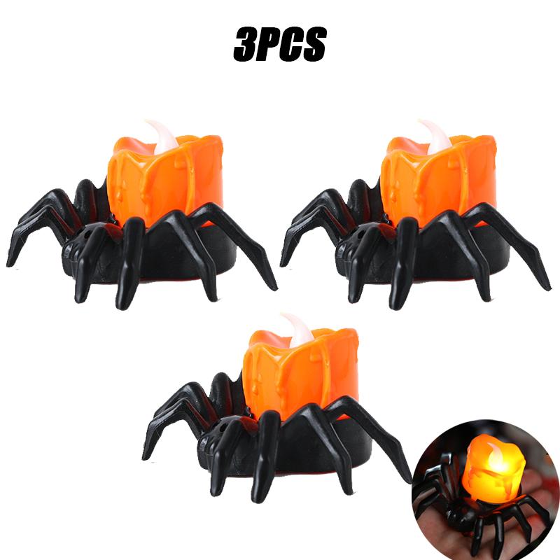 Halloween Decoration Pumpkin Lights LED Electronic Candle Lights Halloween Horror Props Night Light Home Party Gifts Decor