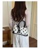 Women's 2026 Trendy Polka Dot Shoulder Bag - Large Capacity for Summer Fashion and Work Commute