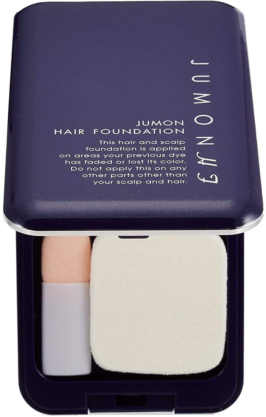 

Компактная основа для макияжа Jumon Colorful Hair Makeup Foundation, скрывающая седые волосы [темно-коричневый] темно-коричневого