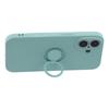 For iPhone 17 Silicone Case with Strap Ring Kickstand Phone Cover