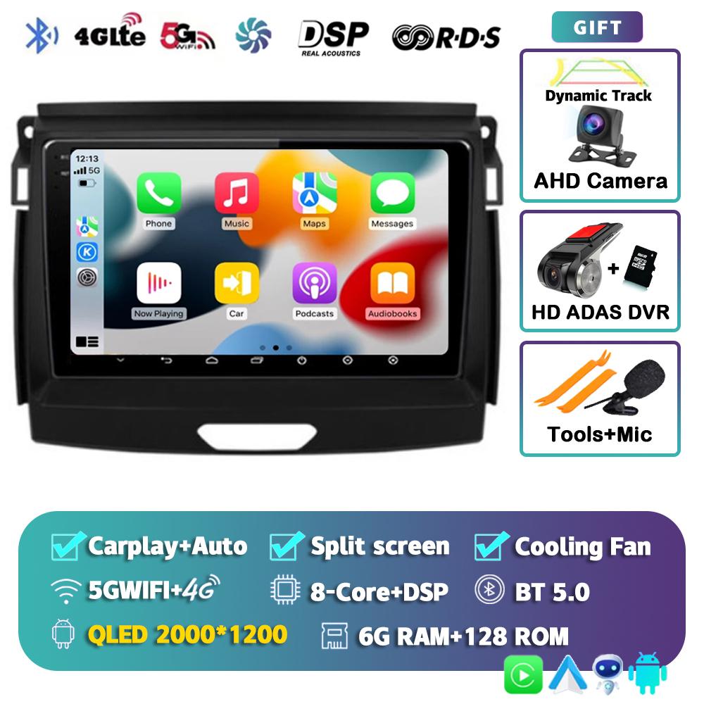 Android 14 Carplay 2 Din Car Radio For Ford Ranger 2015 2016 2017 2018 2019 2020 Autoradio GPS Multimedia 2din Head Unit Stereo