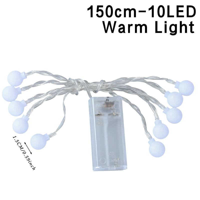 

1.5/3/6M Волшебная гирлянда светодиодные шаровые гирлянды водонепроницаемые на батарейках для свадьбы дня рождения рождественского украшения для дома