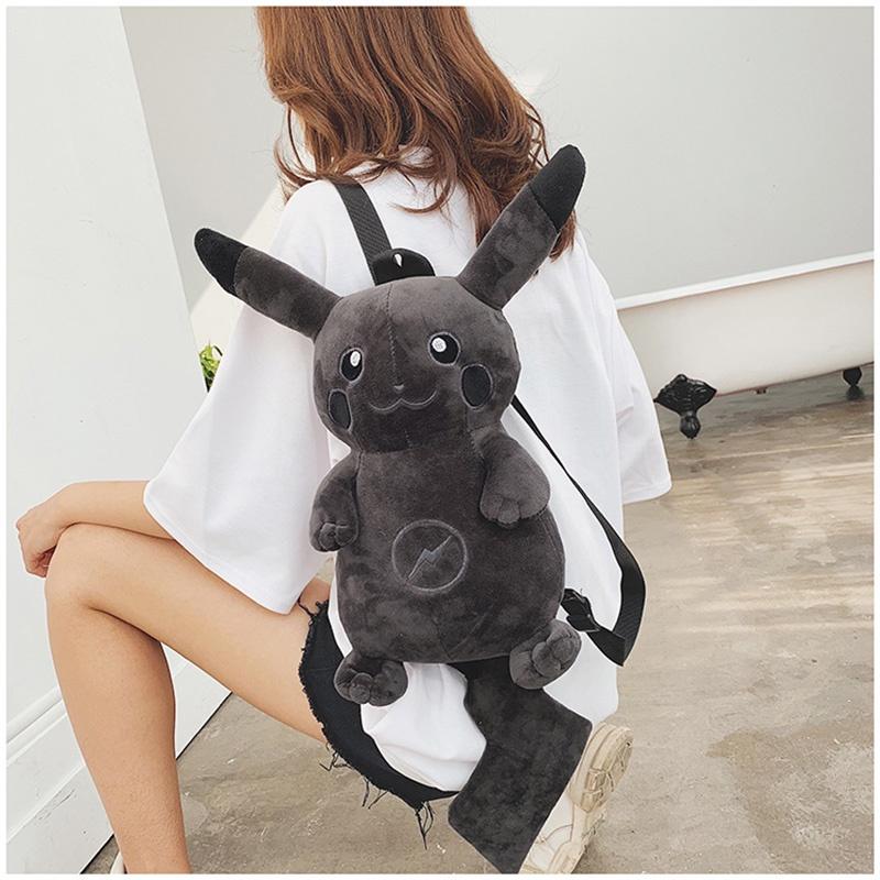 Cute Cartoon Pikachu Plush Backpack For Students