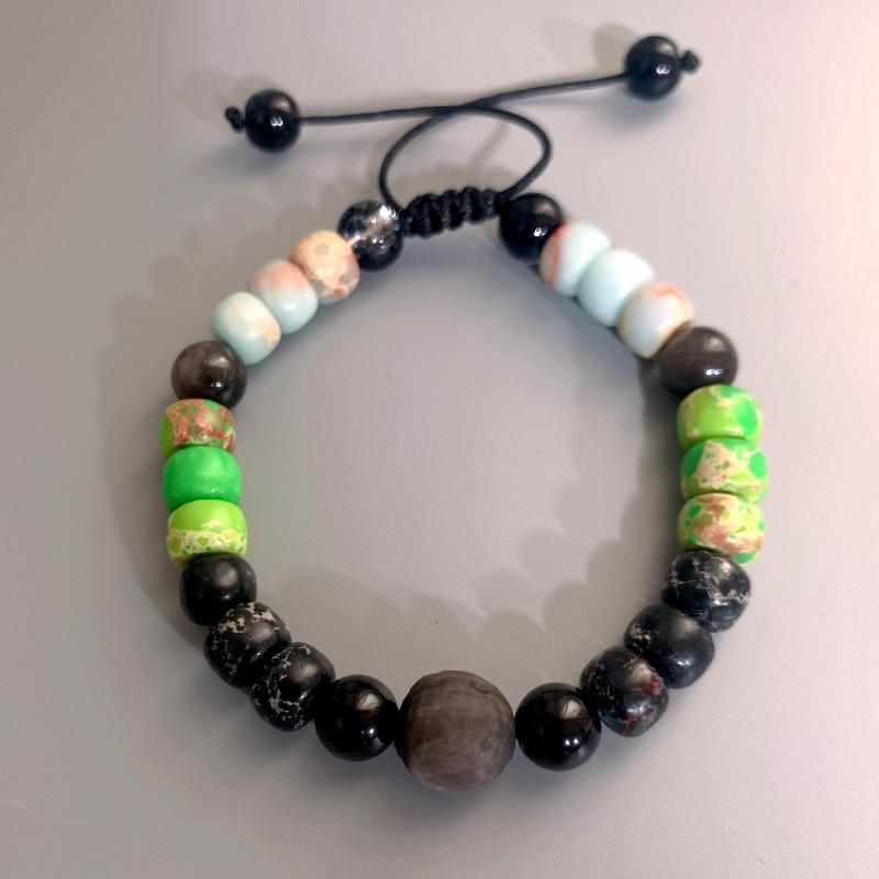 JYL TS Bracelet  Eye Couple Style Strengthens Bond & Insight colorful beaded земляничный