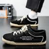 Fashion 2025 Spring New Style Men's Low Top Flat Shoes Thick Soled Height Increasing Casual Shoes Lightweight Non slip Lace Up Sneakers