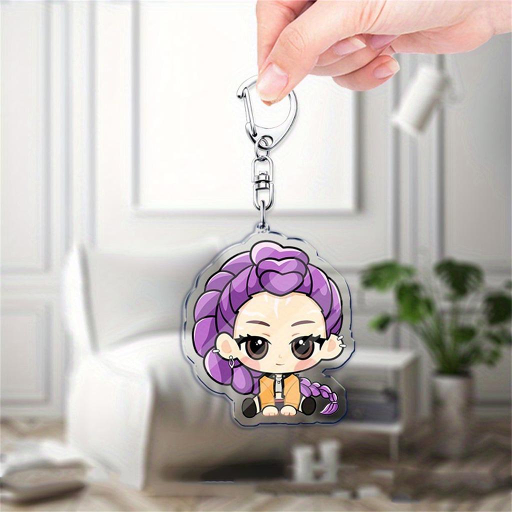 K-POP Group Exquisite Anime Character Acrylic Plate Keychain Pendant