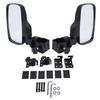 Golf Cart Side Rearview Mirror 360 Degrees Adjustable Angle Universal Golf Cart Side Mirrors for 1in 1.25in Square Tube