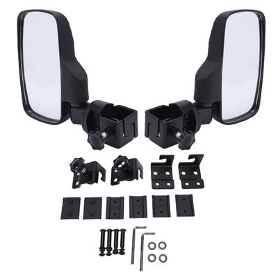 Golf Cart Side Rearview Mirror 360 Degrees  Adjustable Angle Universal Golf Cart Side Mirrors for 1in 1.25in Square Tube