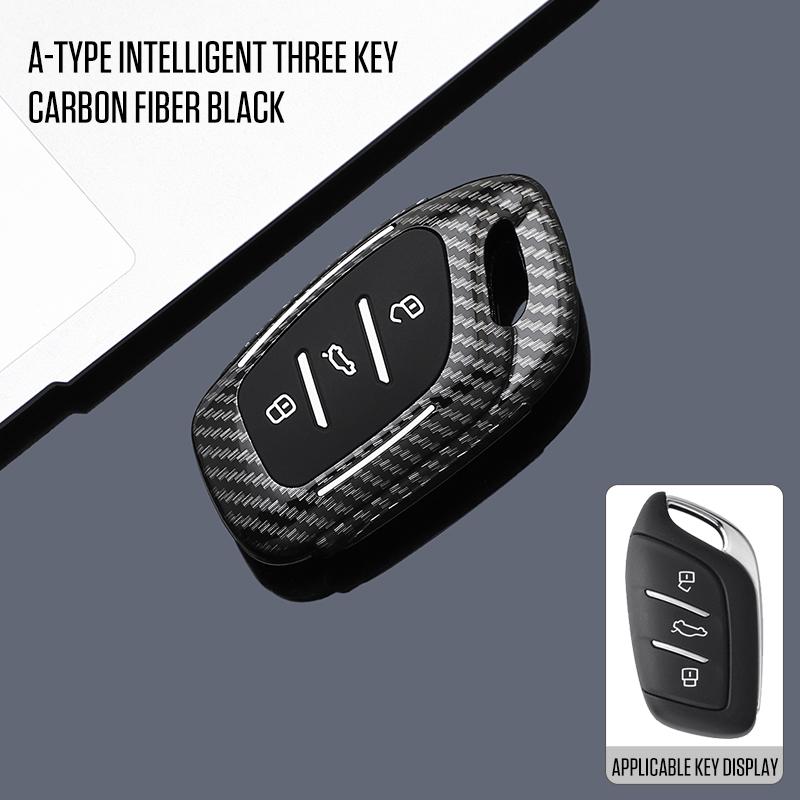 3 Button Carbon Style Abs Car Key Case Cover Fob For Mg 4 Mg4 Ev Mg Hs Gt Zs Ev Zx Mg5 Mg6 For Roewe Rx3 Rx5 Rx8 Erx5 I6 I5