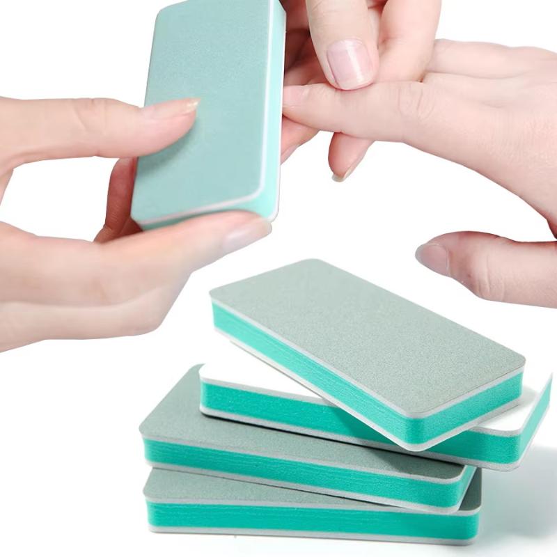 10Pcs Dual Sided Nail Buffing Blocks Professional Time Saving Nail Polishing Kits for Home Quick Manicure
