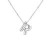 Stainless Steel 18K Gold Plated Alphabet Pendant Necklace