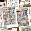 Kawaii storage cabinet 3D Hanging painting room Landscape Sticker DIY Pocket Cabin Scene festival gift