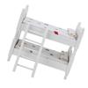 1:12     Bed  Ature Simulated Wooden Bunk Bed Furniture Model Toy Accessory