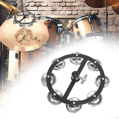 Music Rhythm Tambourine Hi Hat for Drum Player Percussion KTV Jingles Cymbals