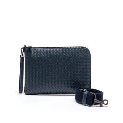 Tendance Transfrontalière Nouveau Sac Tissé à la Main en Peau de Mouton Stratifié pour Homme Sac Tissé à la Main pour Homme à Main Diagonale Double Usage