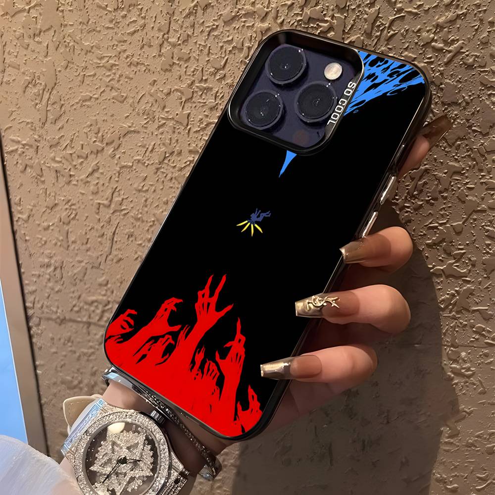 U-Ultrakill Siyah Şeker Mat Kapaklı iPhone 17,16,15,14,13,12,11,Mini,Pro,E,SE4,XS,MAX İçin