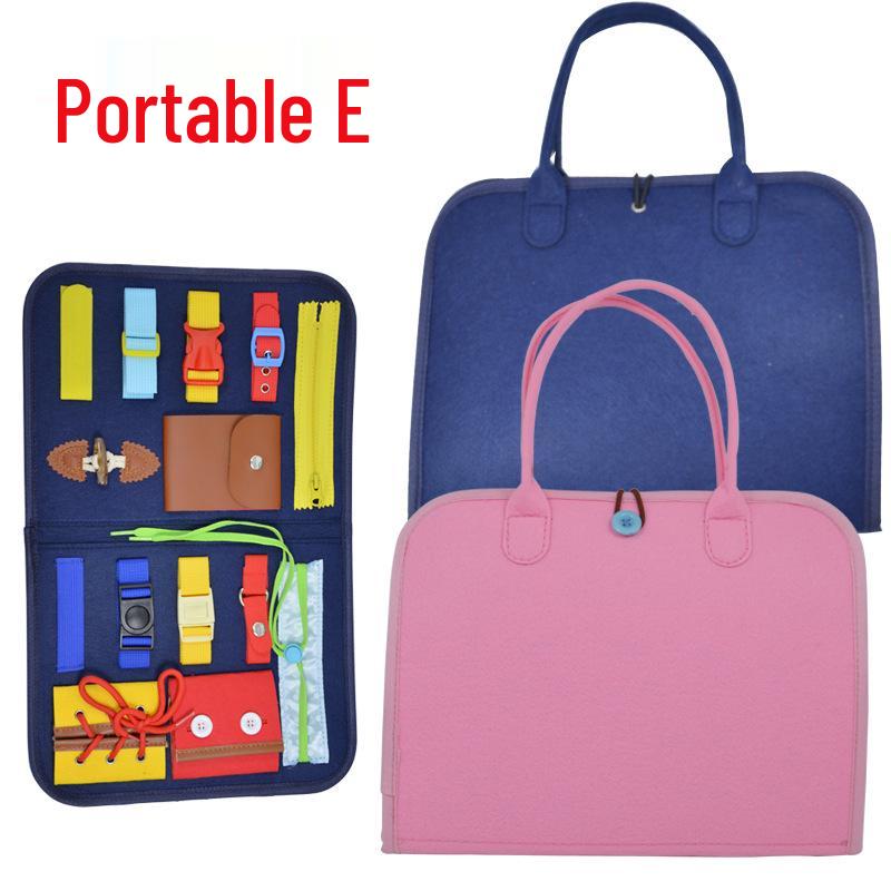 Montessori Felt Busy Board: Early Education Puzzle & Learning Aid for Kids