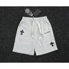 Vintage gewaschene Jeans-Shorts mit Metallakzenten Unisex Straight Fit Punk-Stil Baumwollmischung