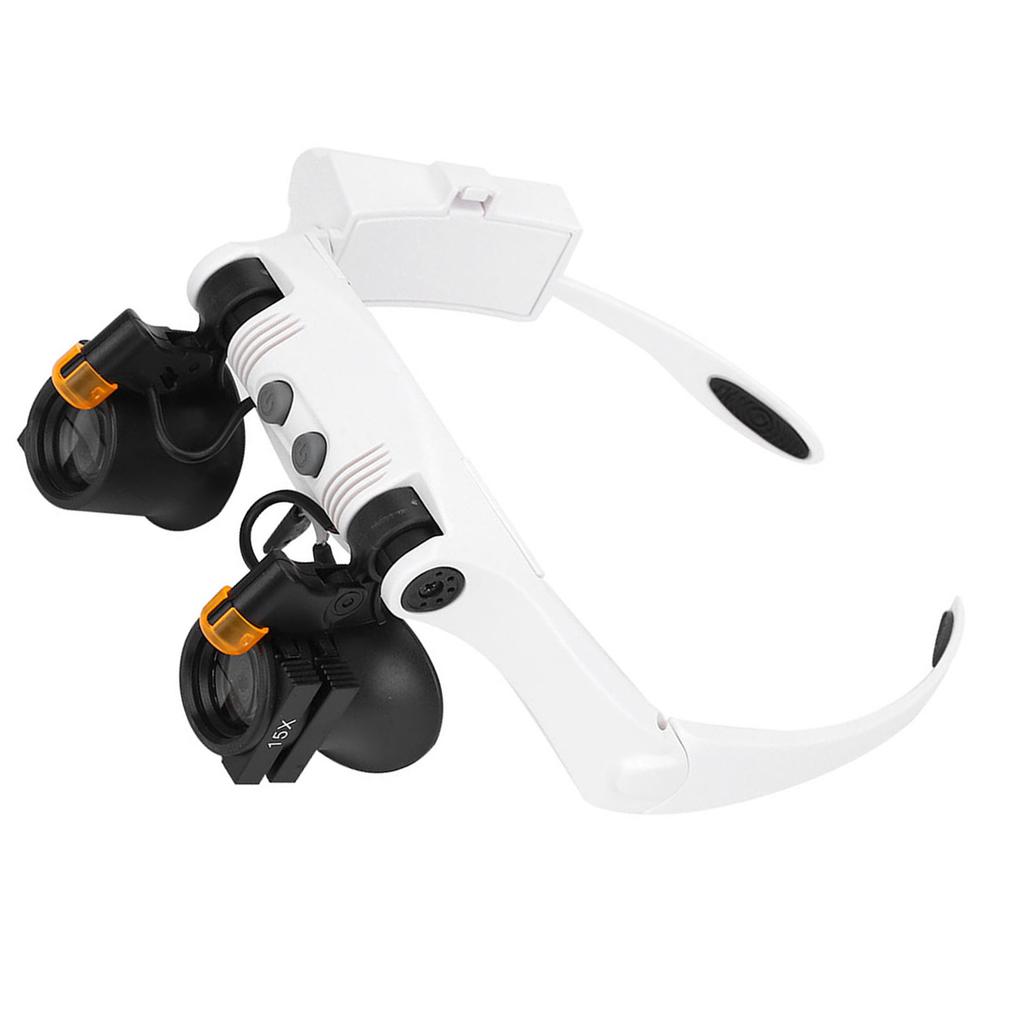 Multifunktionale Kopfhalterung LED 21 Kombination Lupe mit austauschbarer Linse für Inspektion