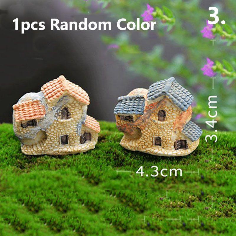 Style Mini 8 Small House Cottages Diy Crafts Figure Ornament Landscape Garden