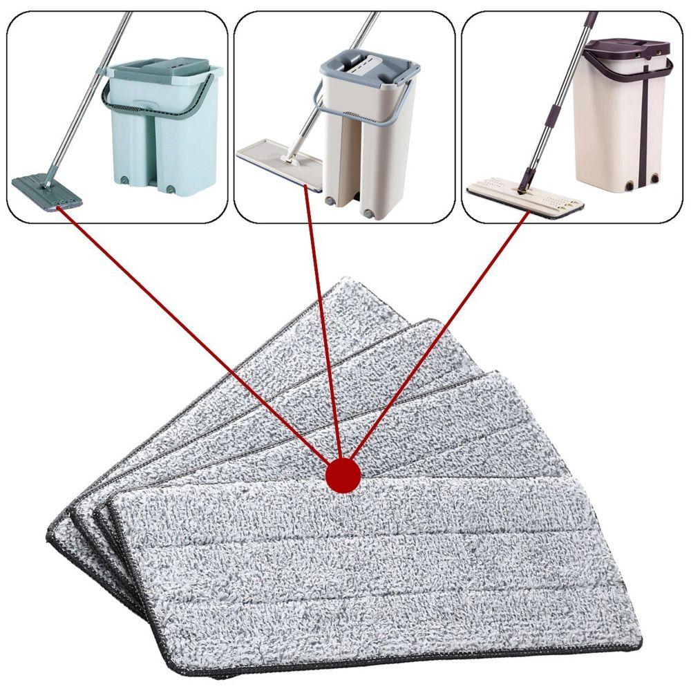 Household Microfiber Cleaner Dust Flat Mop Rag Floor Cleaning Cloth Cleaning Tools Mop Pads