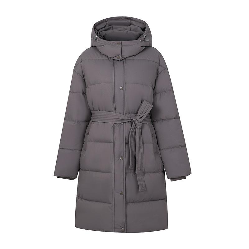 Dopamine cotton-padded clothes women's winter loose casual hooded long over the knee waist warm thick cotton-padded jacket tide