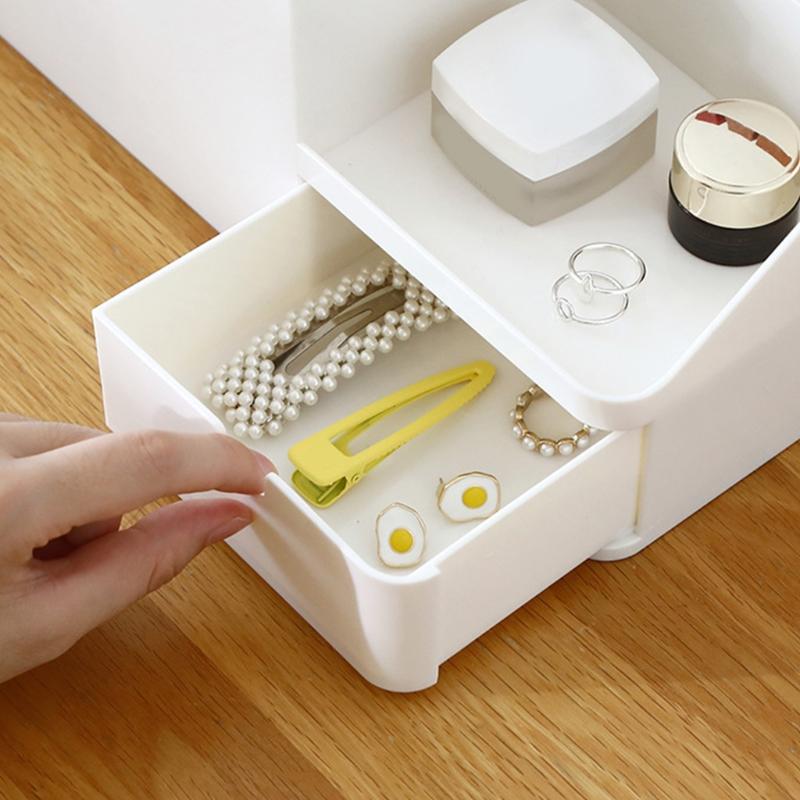 Practical Desk Organizer Holder Stationery Holder Book Holder with Expandable Bookend Multiple Compartments for Home