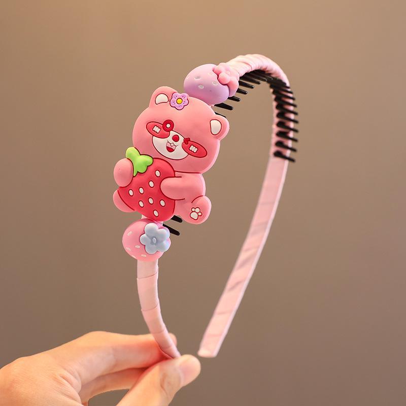 2024 Korean Green Headband & Hairpin for Girls - Trendy Douyin Style High-Value Headdress for Kids